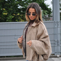 Suede Jacket Beige