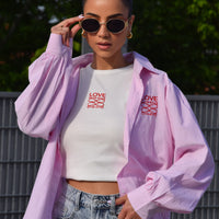 Top + Blouse Love Roze