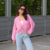 Boho Top Roze