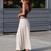 Linnen Rok Nayla Beige
