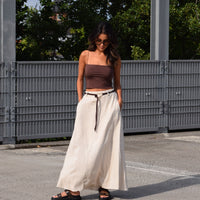 Linnen Rok Nayla Beige