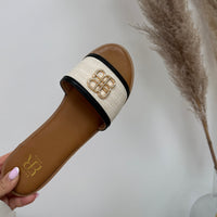 LoeLoe Slippers Zwart