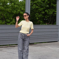 Cute Bloom Top Geel