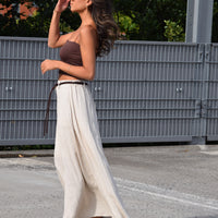 Linnen Rok Nayla Beige