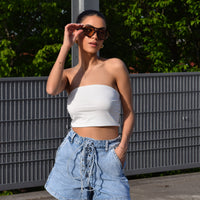 Bandeau Top Wit