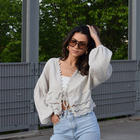 Boho Top Beige