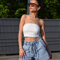Bandeau Top Wit