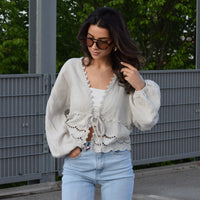 Boho Top Beige