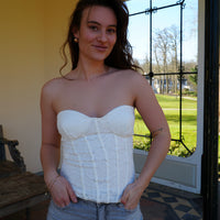 White Corset Top