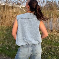 Blue Denim Top