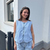 Blue Denim Top