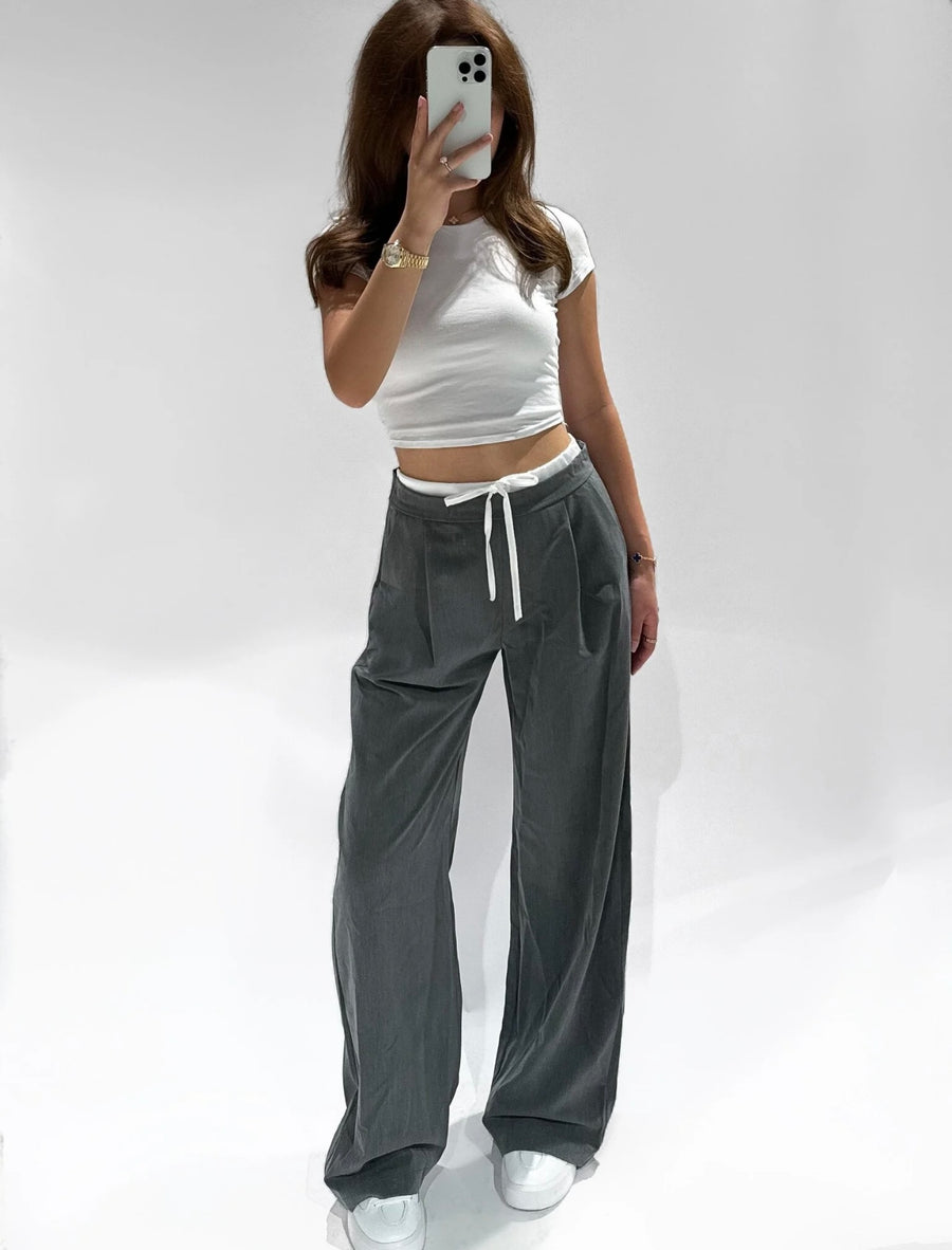 Pantalon Anna Grijs