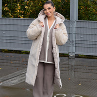 2 In 1 Winter Coat Beige