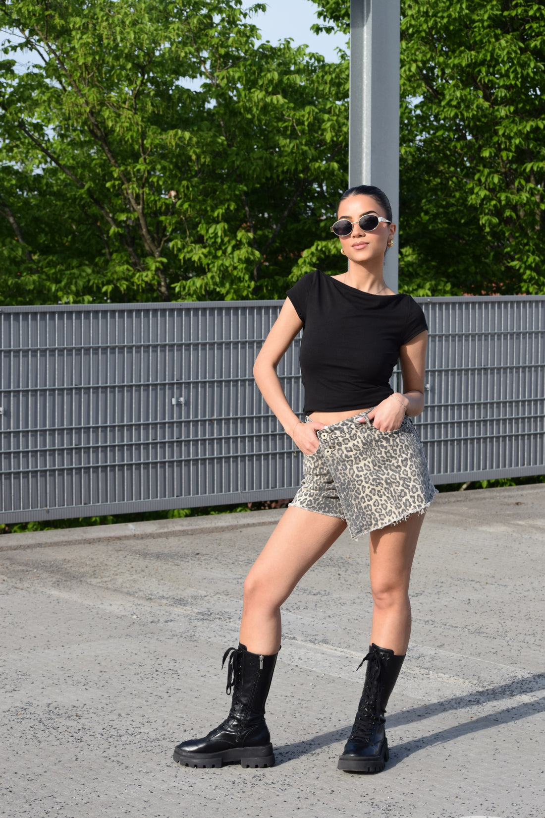 Leopard Skort