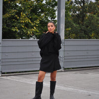 Kabel Trui Ella Zwart