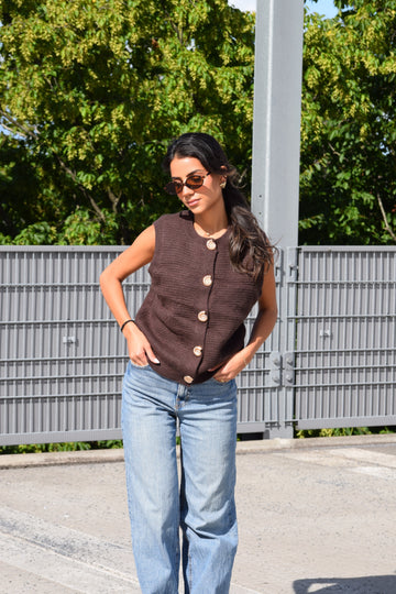 Gilet Elva Bruin
