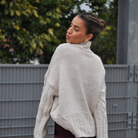 Kabel Trui Ella Beige