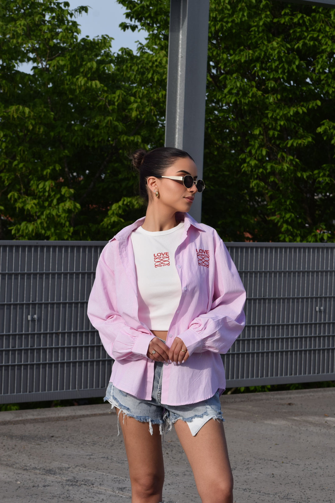 Top + Blouse Love Roze