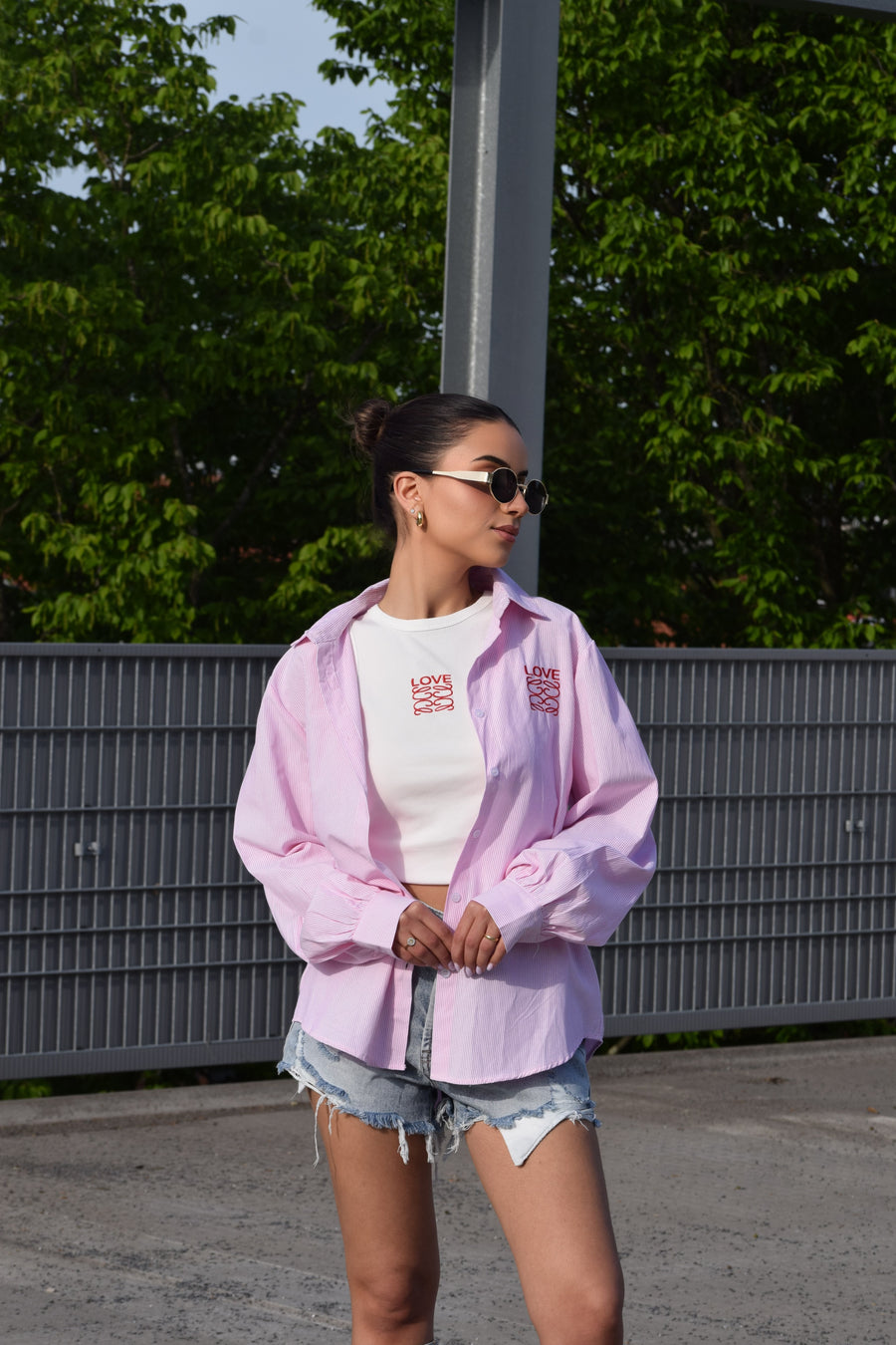 Top + Blouse Love Roze