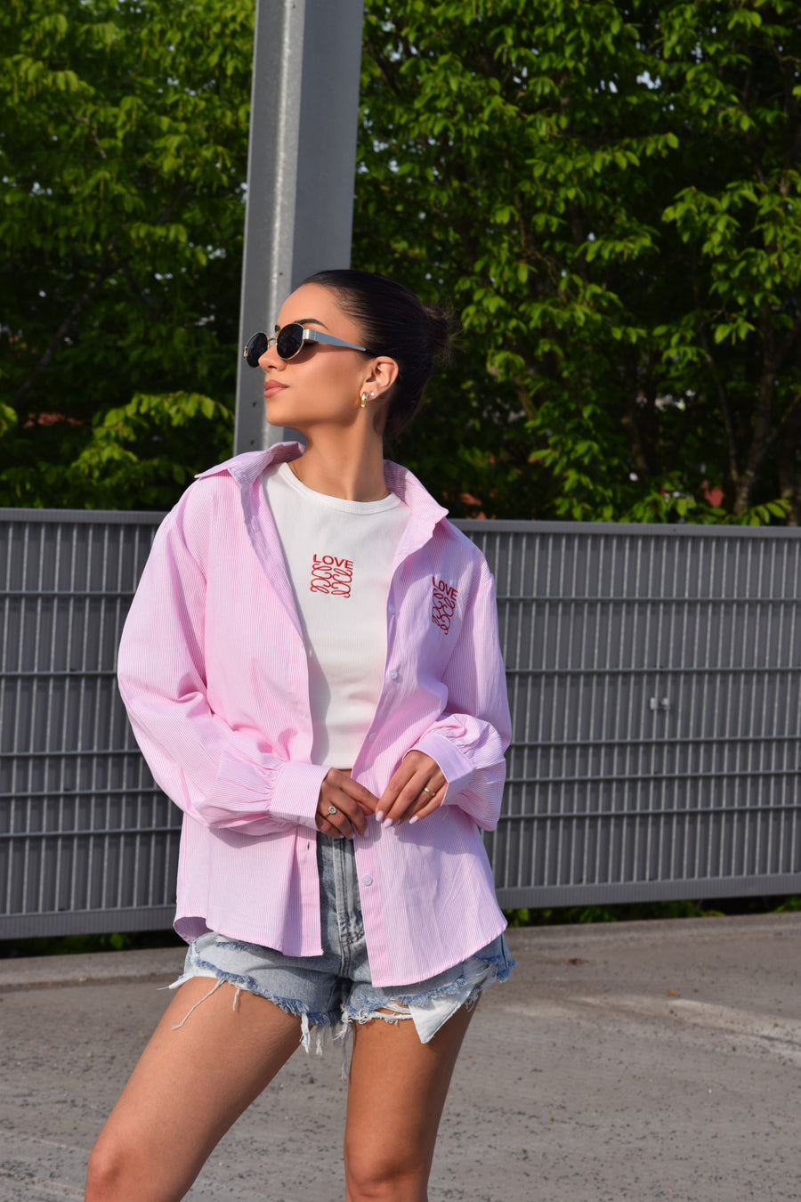 Top + Blouse Love Roze