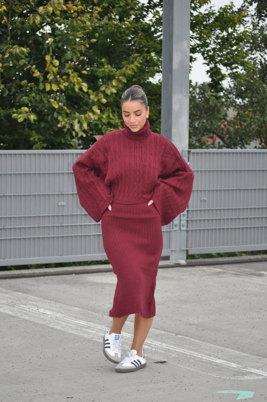 2-Delige Set Bordeau