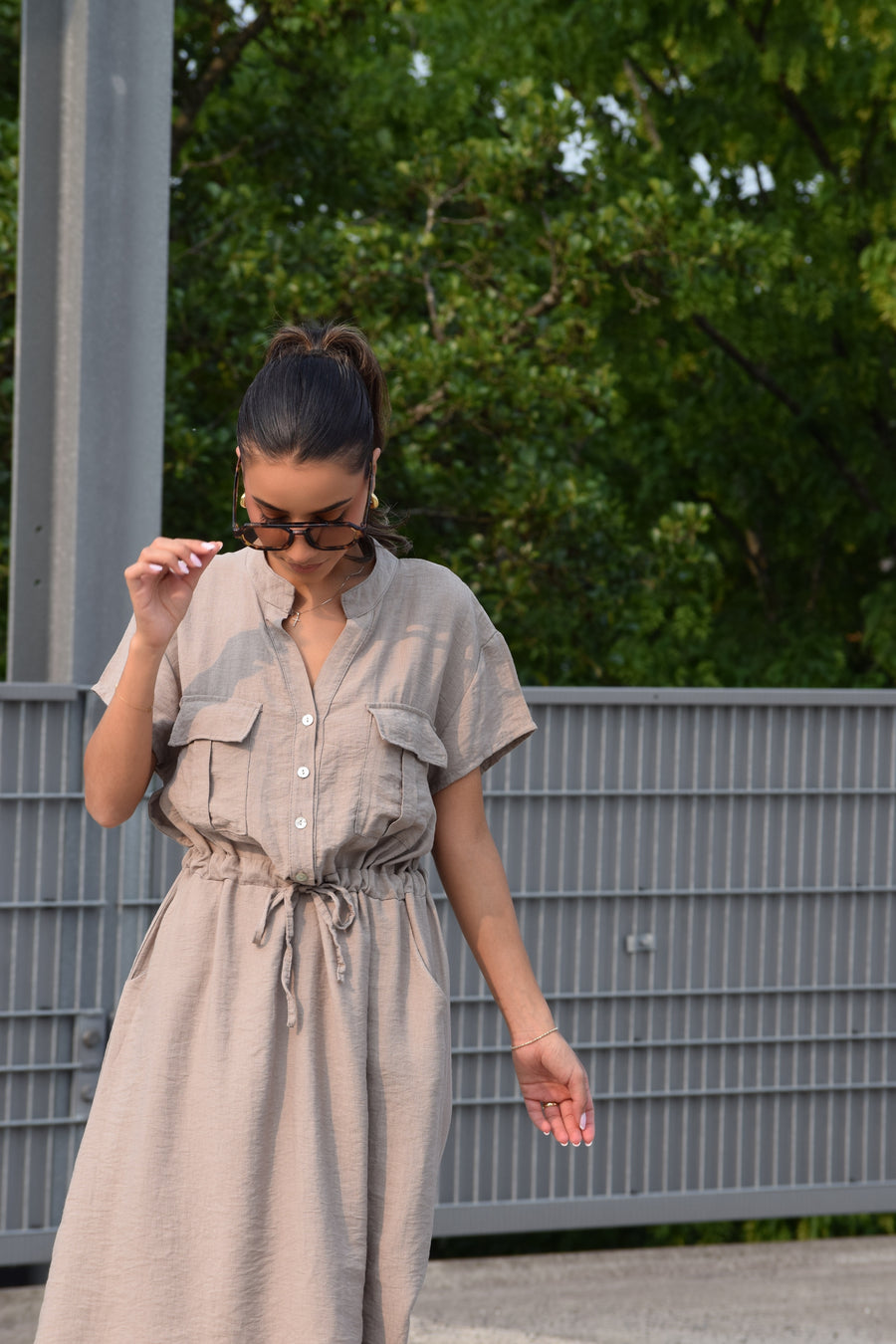 Jurk Isla Taupe