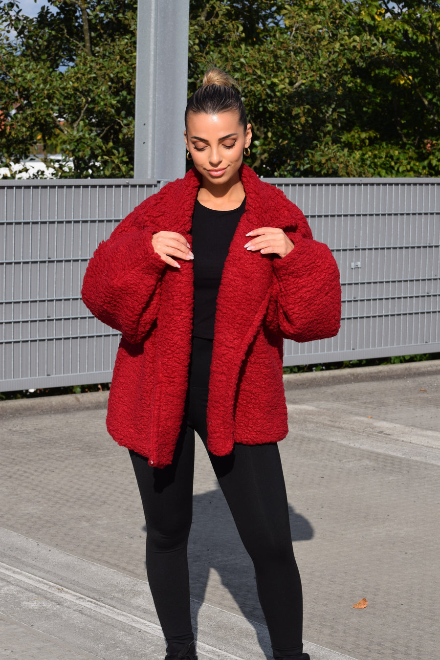 Teddy Jacket Jasmine Rood