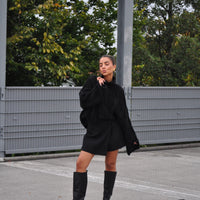 Kabel Trui Ella Zwart