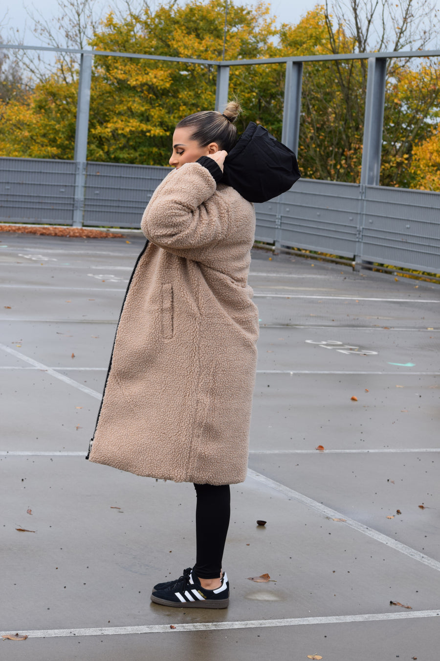 2 In 1 Winter Coat Zwart