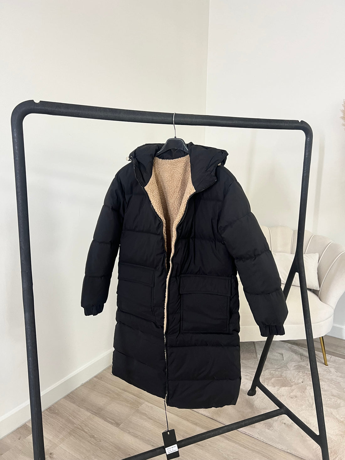 2 In 1 Winter Coat Zwart