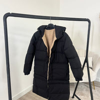 2 In 1 Winter Coat Zwart