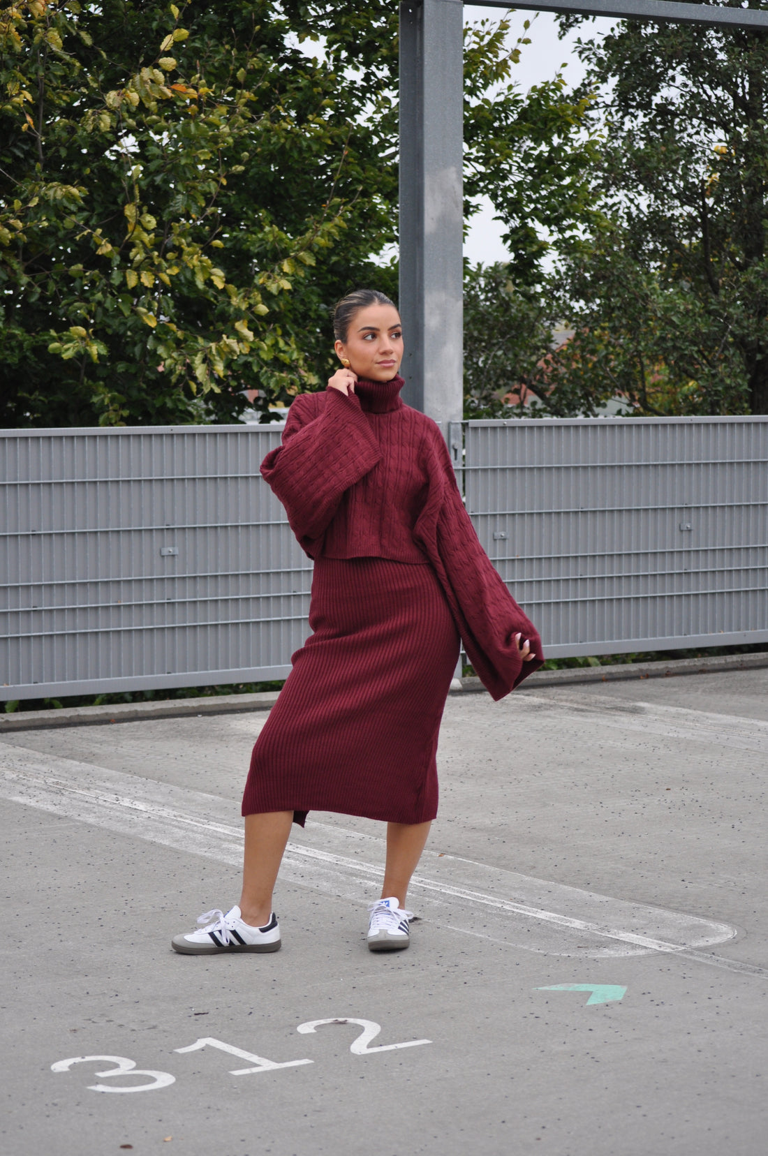 2-Delige Set Bordeau