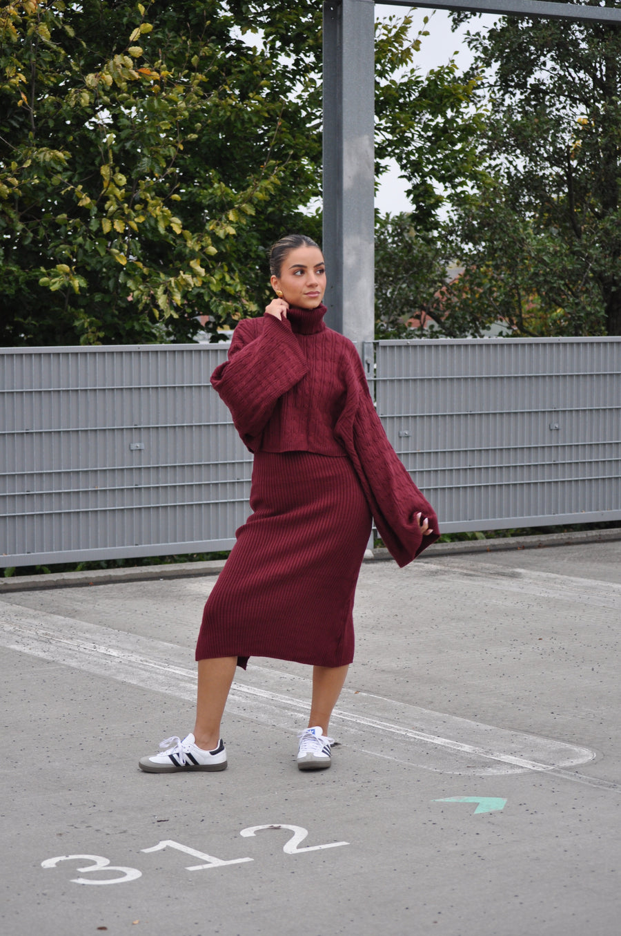 2-Delige Set Bordeau