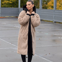 2 In 1 Winter Coat Zwart