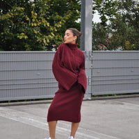 2-Delige Set Bordeau