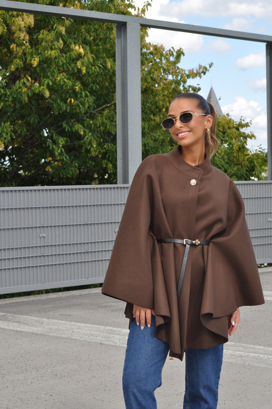 Poncho Chiara Bruin