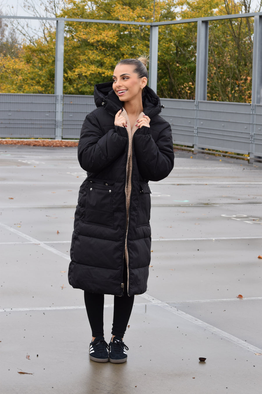 2 In 1 Winter Coat Zwart