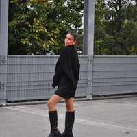 Kabel Trui Ella Zwart