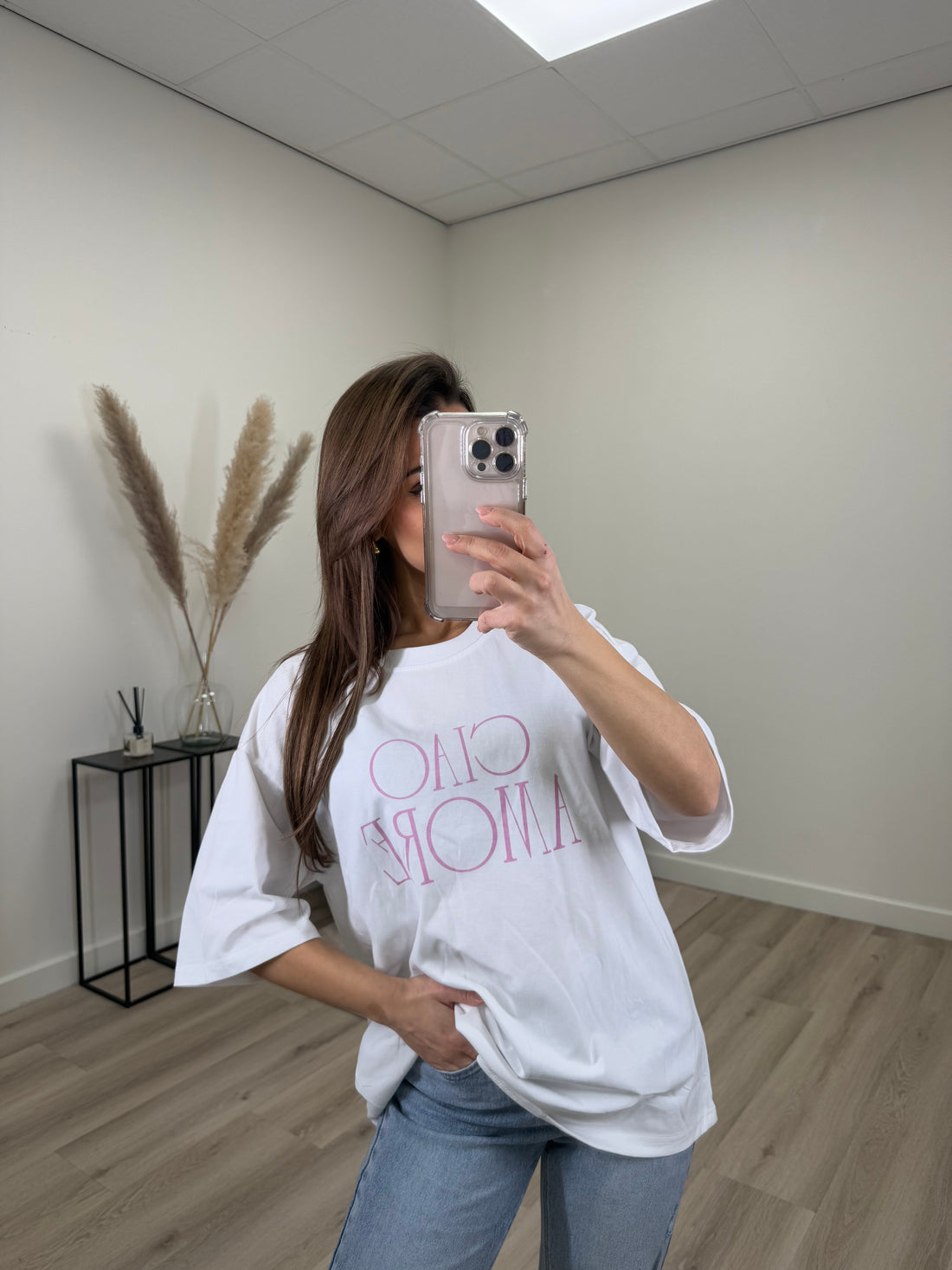 Amore T-shirt Roze