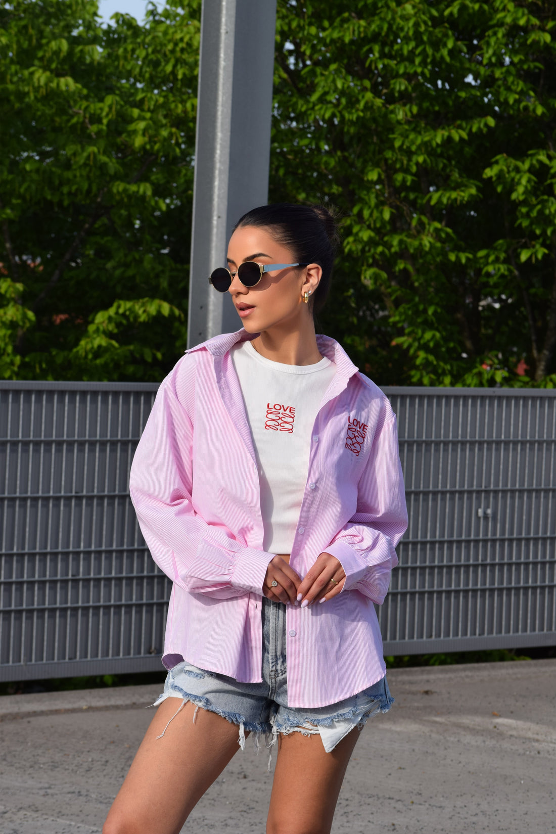 Top + Blouse Love Roze