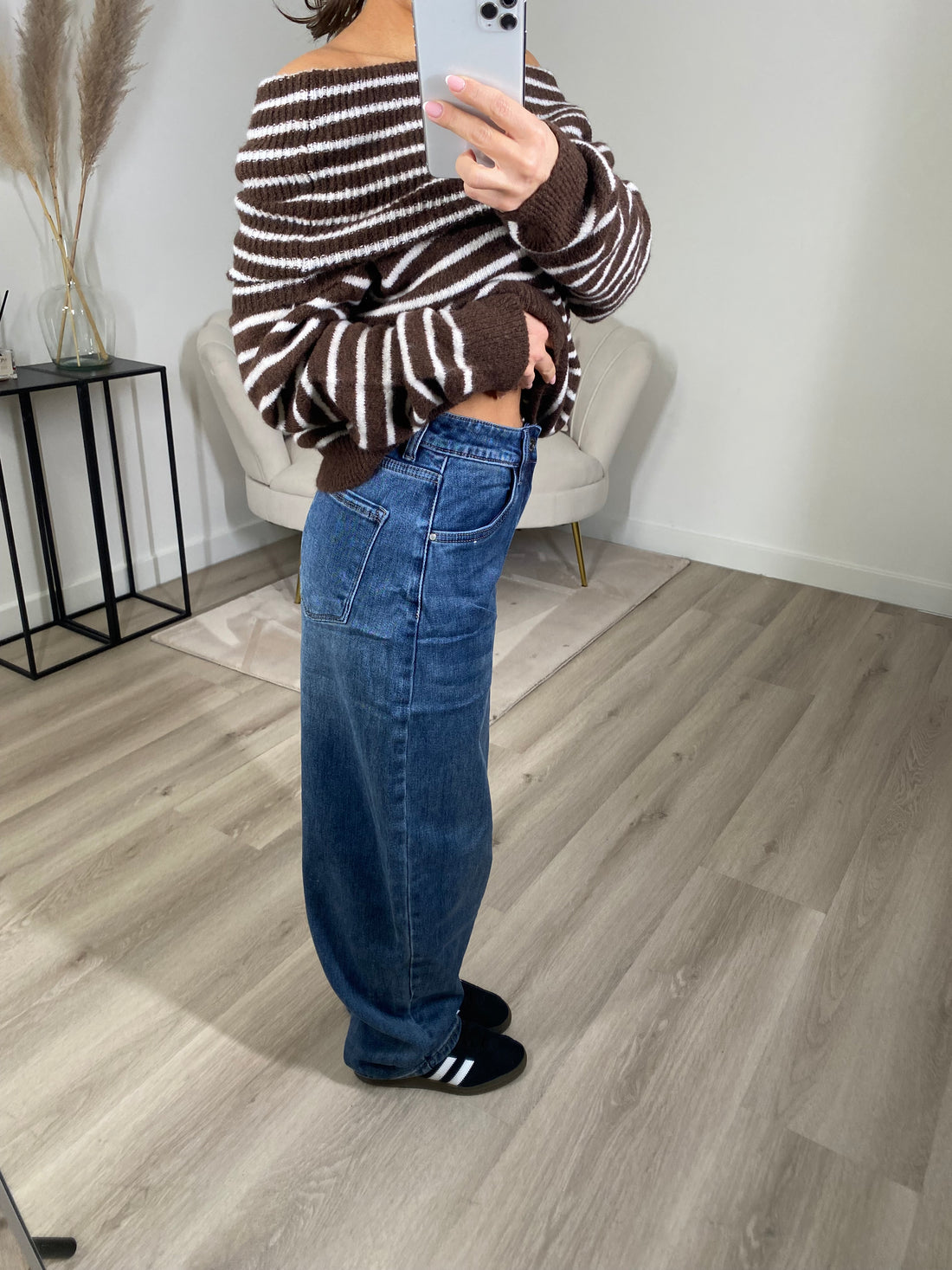 Balloon Fit Jeans Blauw