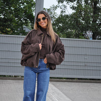 Suede Jacket Brown
