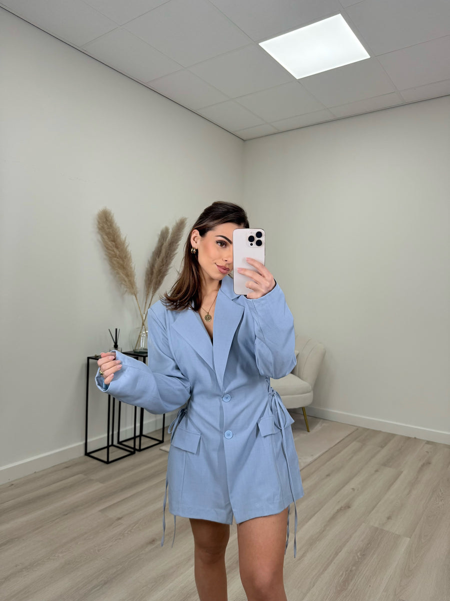 Fitted Blazer Lichtblauw