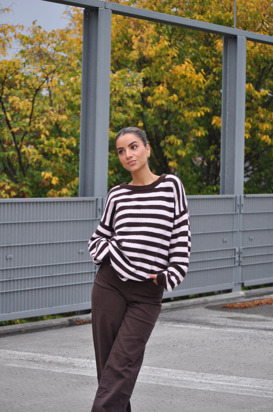Trui Mila Roze-Bruin