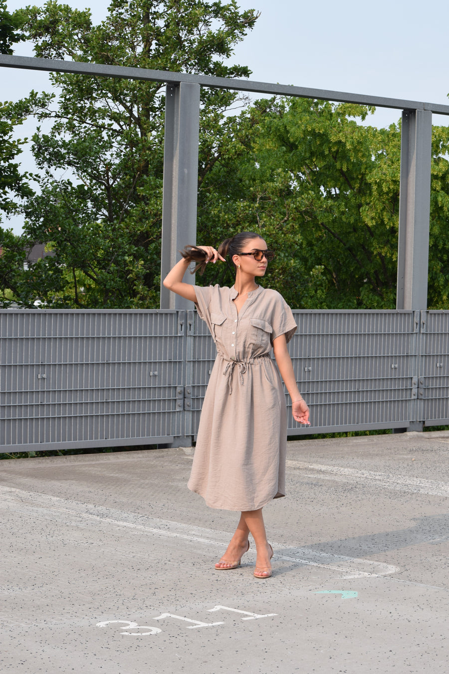 Jurk Isla Taupe