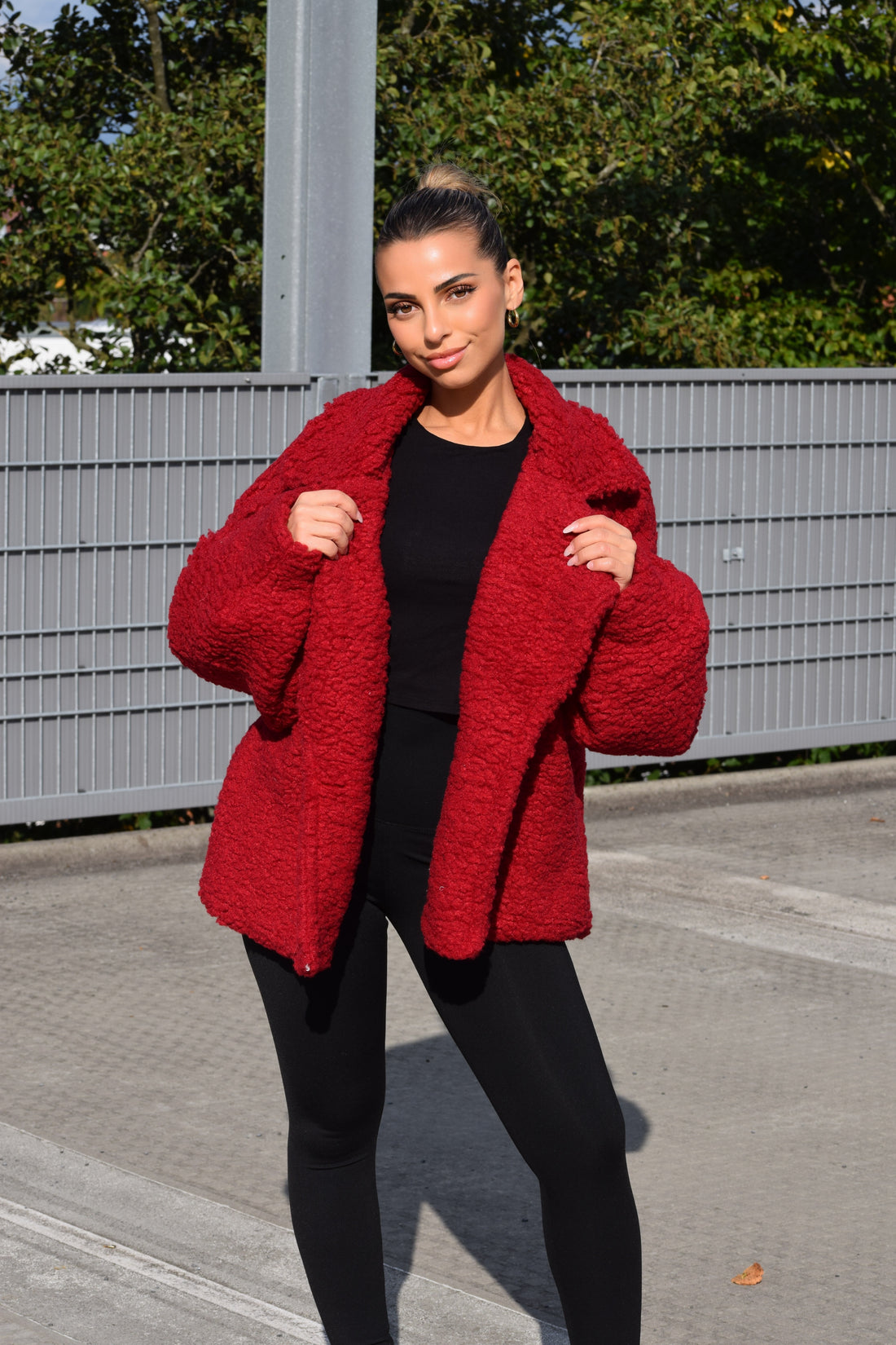 Teddy Jacket Jasmine Rood