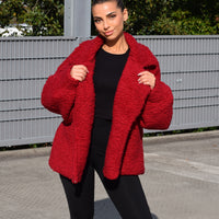 Teddy Jacket Jasmine Rood