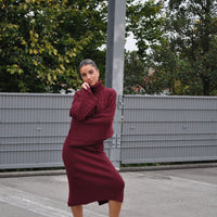 2-Delige Set Bordeau