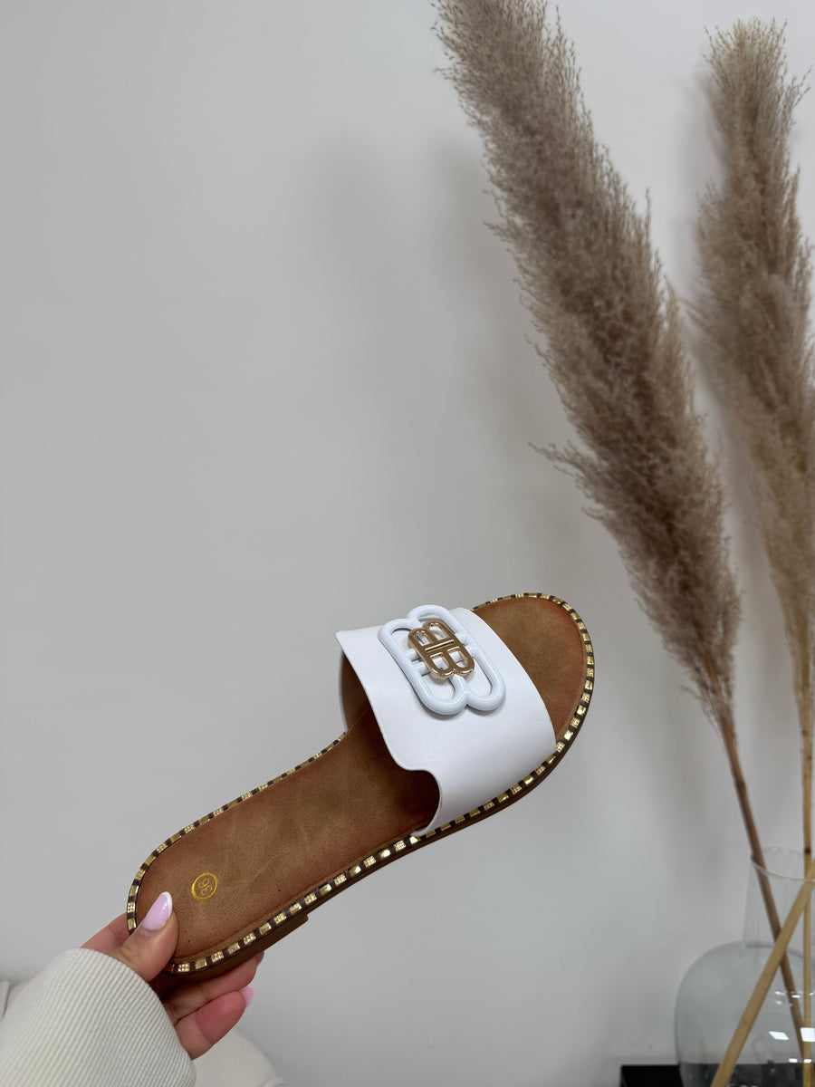 Bibi Slippers Wit