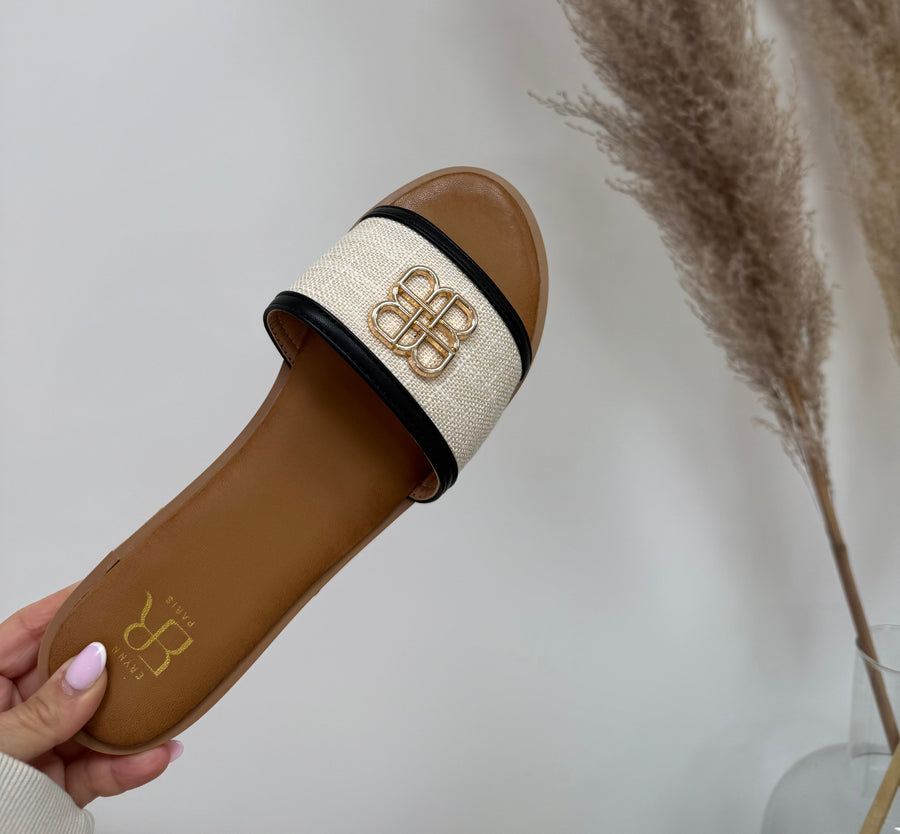 LoeLoe Slippers Zwart